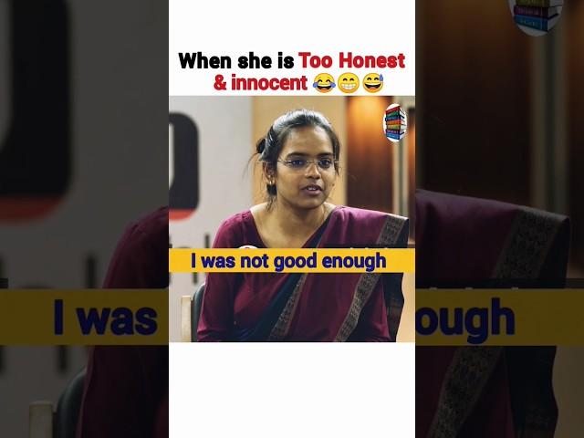 When she is too honest / Upsc interview /mock interview