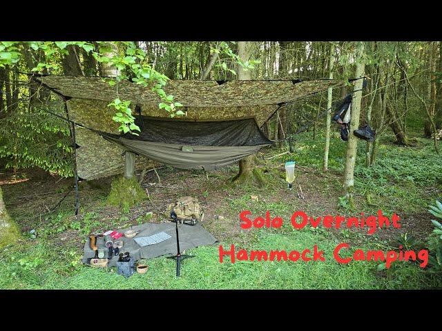 Solo Overnight Hammock Camping With Bushbox Fire