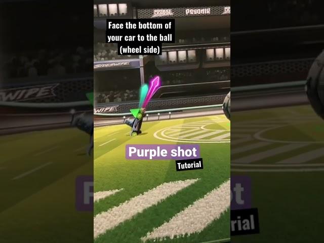 How to Shoot a Purple Shot in RL sideswipe #shorts #rocketleague #rlsideswipe