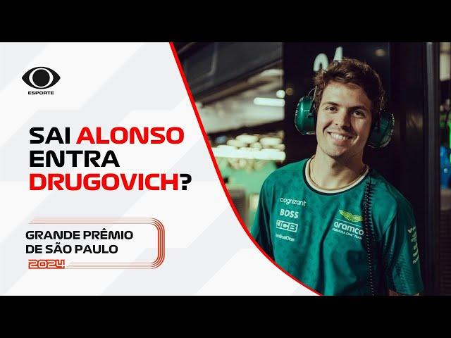 F1: Alonso adia vinda ao Brasil e Drugovich pode ter chance no GP de São Paulo