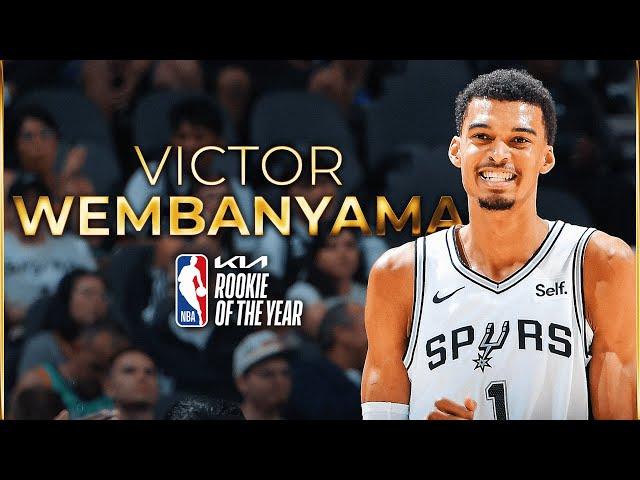 The 2023-24 Kia NBA Rookie of the Year is... Victor Wembanyama!#NBAAwards | #KiaROY