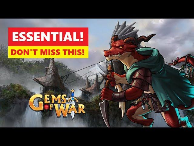 Gems of War Emperinazar Faction Assault! ESSENTIAL TROOP! Fast Best Team!