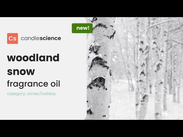 NEW Woodland Snow Fragrance Oil from CandleScience