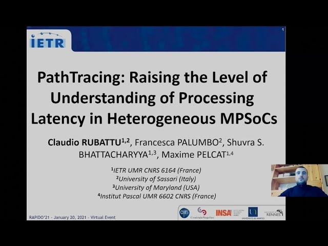 PathTracing: Raising the Level of Understanding of Processing Latency in Heterogeneous MPSoCs.