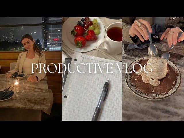 PRODUCTIVE VLOG | gym routine, ucla lectures & winter shopping