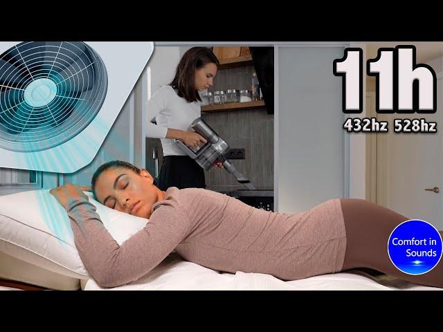 Vacuum Cleaner Sound and Smooth Air Conditioner noise to Sleep Deeply, White Noise, Reduce Anxiety