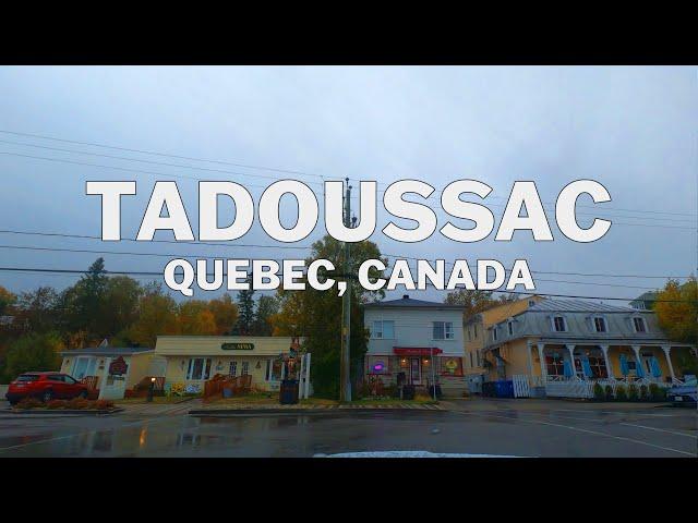 Tadoussac, Quebec, Canada - Driving in Rain 4K