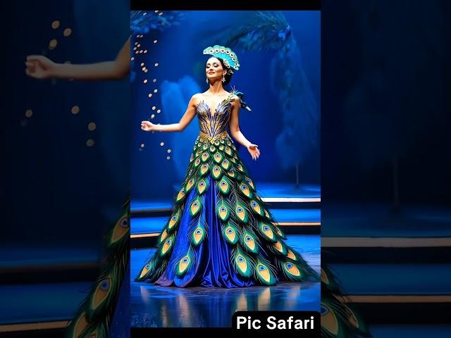 Women and peacock Fashion #ai #missuniverse #digitalartmagic #aiartistry #artificialimagination