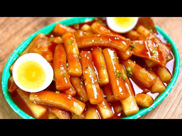 How to make easy Tteokbokki : Spicy Korean rice Cakes(Flour Tteokbokki)