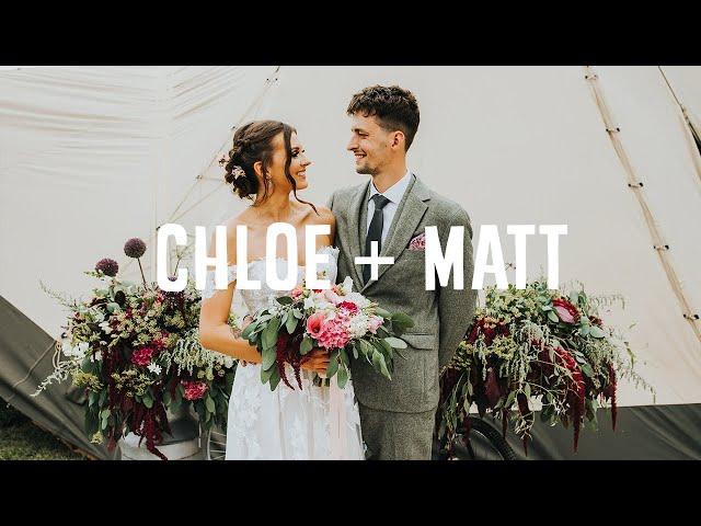 Festival Tipi Wedding Highlight Video in Leicestershire - Chloe and Matt