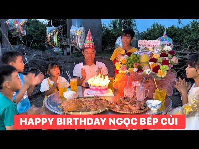 Ngọc Bếp Củi hạnh phúc khi được tổ chức Sinh Nhật bất ngờ cùng Huy Miền Tây & mấy em nhỏ