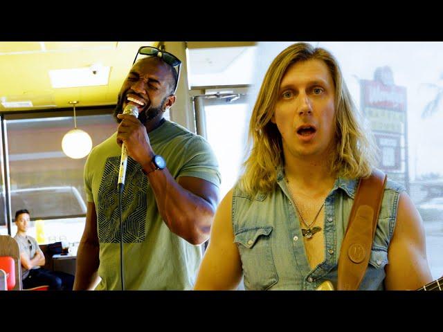 I Ask if He Knows Tennessee Whiskey and This Singer Steals The Show in a Waffle House