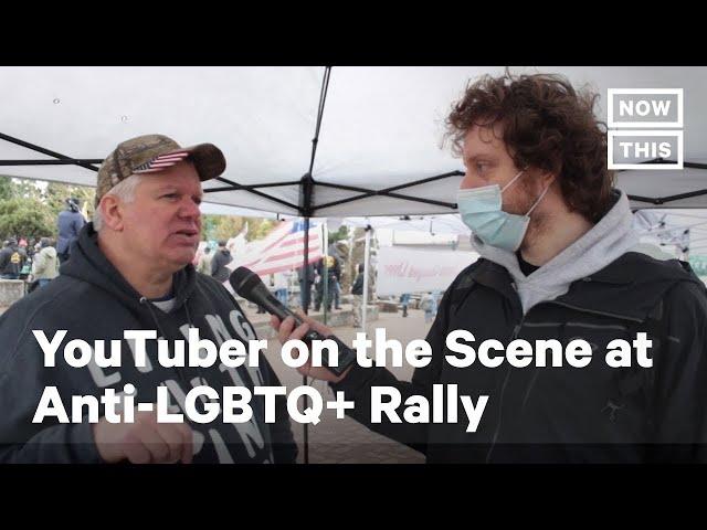 YouTuber Interviews Attendees at Anti-LGBTQ+ Rally in Oregon