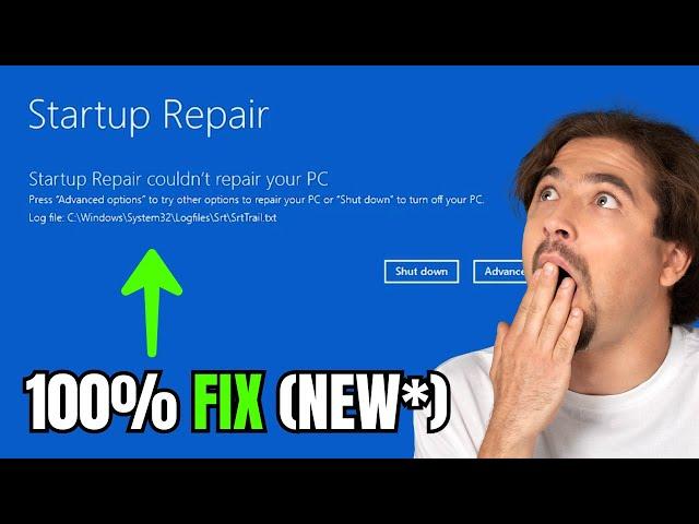 (2023 FIX) - Startup Repair Couldn’t Repair Your PC In Windows 10/11