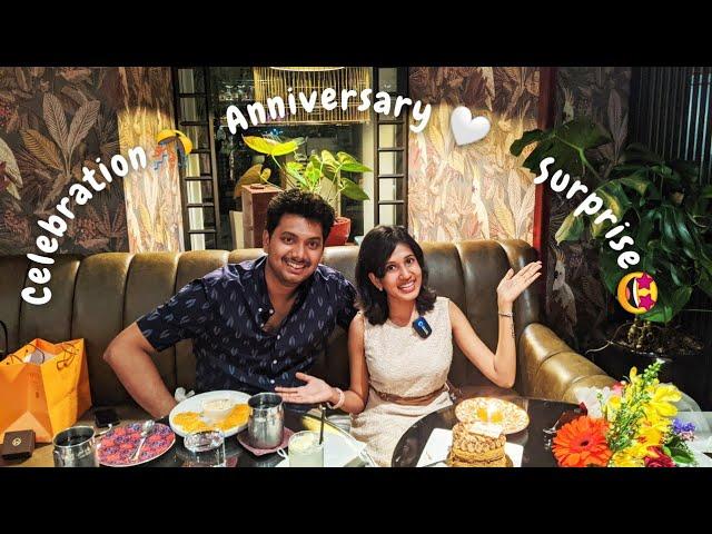 Our First Wedding Anniversary | Special Dinner Date | Surprise Gift For Sanghavi | More about Us