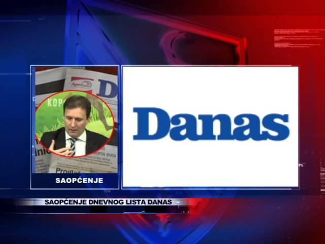 Dnevni list DANAS - saopćenje za javnost