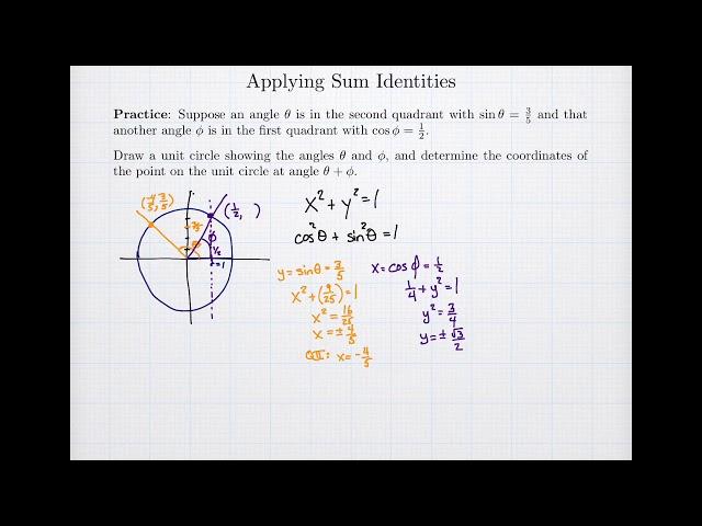 Application of Trigonometric Sum Identity