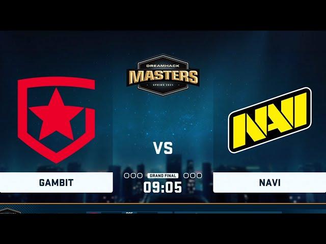   RU  NAVI vs Gambit   BO5 Grand Final / DreamHack Masters Spring 2021