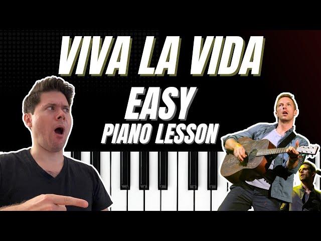 Viva La Vida  - Coldplay | EASY Piano Tutorial