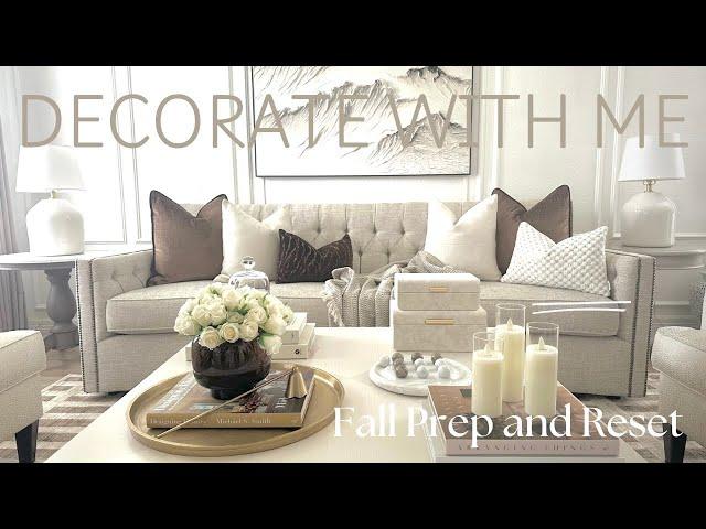 Home Reset and Refresh| Fall Prep|Decorate with Me