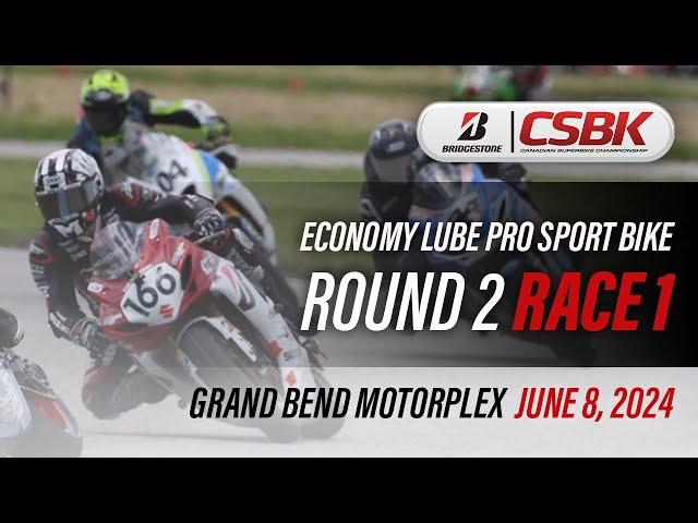 2024 Bridgestone CSBK - Economy Lube Pro Sport Bike Round 2, Race 1 at Grand Bend Motorplex