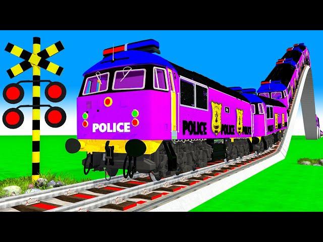 電車アニメ | Railway Crossing Train Crossing| Fumikiri 3D Railroad Crossing Animation #1