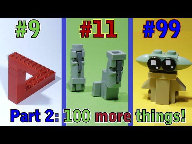 I built ANOTHER 100 LEGO things from 10 pieces each...