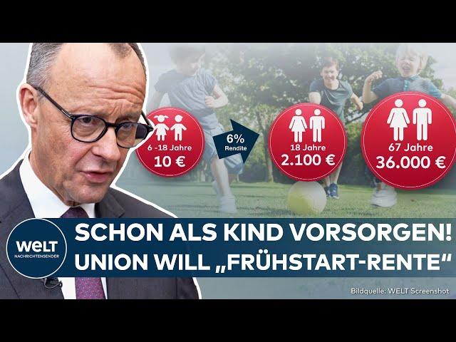 BUNDESTAGSWAHL: Schon als Kind Investieren lernen! Union will "Frühstart" für private Altersvorsorge