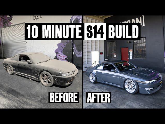 Building a 550hp 1JZ Nissan 240SX - in 10 Minutes!