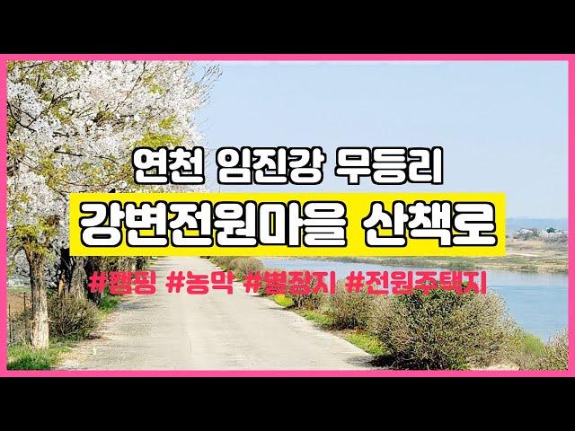 연천 임진강 강조망 리버뷰 강변전원마을 앞 임진강변산책로