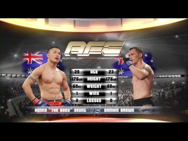 AFC 1 DAMIEN BROWN VS KENNY YEUNG