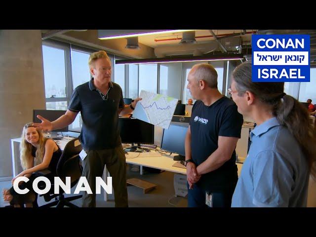 Conan Visits Waze HQ In Tel Aviv | CONAN on TBS