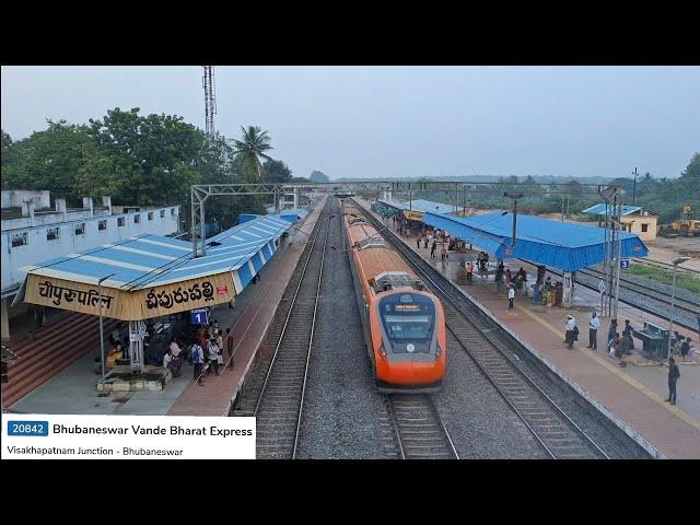 [12 IN 1] CHIPURUPALLI RAILWAY STATION VANDE BHARAT + VIVEK + VISAKHA +PALASA MEMU + PRASHANTI