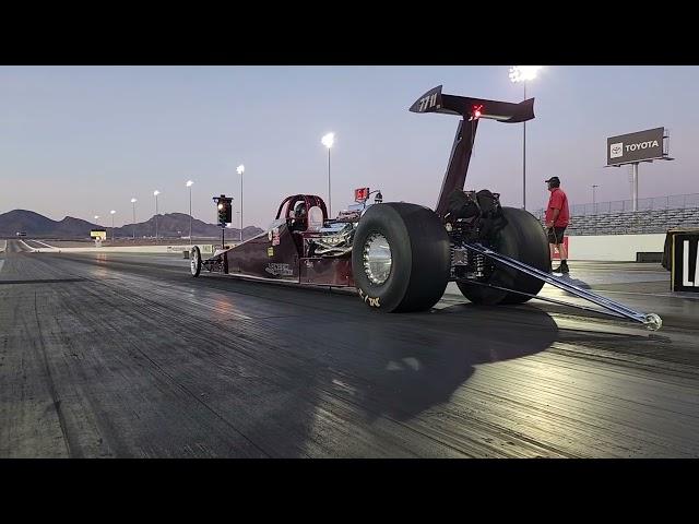 Nhra Vegas Divisional Twin turbo big block Top Dragster to the #1 spot