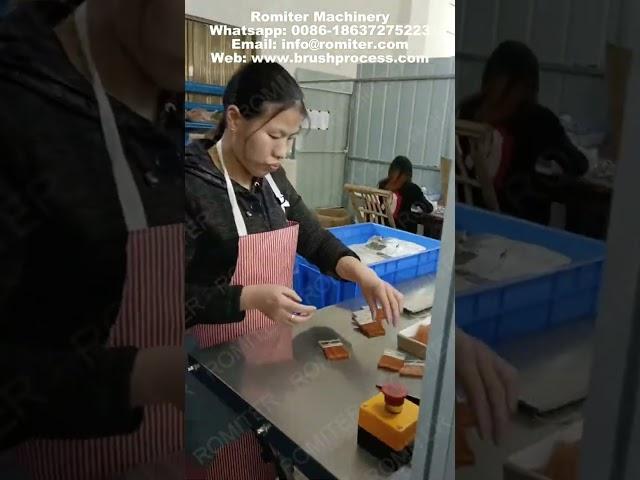Automatic Paint Brush Metal Ferrule Bristle Installing Machine