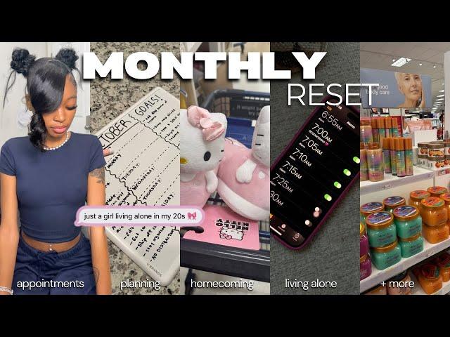 MONTHLY RESET … a week living ALONE in my 20s ! planning, hoco, solo days, hygiene shop, more