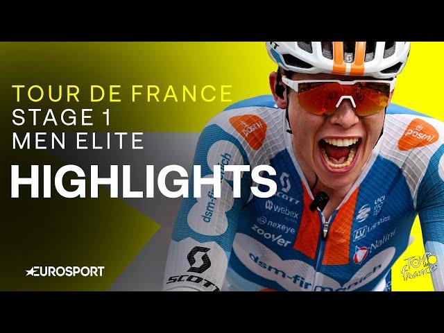 Record elevation & BRUTAL Italian heat | Tour de France Stage 1 Race Highlights | Eurosport Cycling