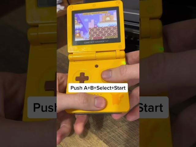 Secret Way To Reset A GBA