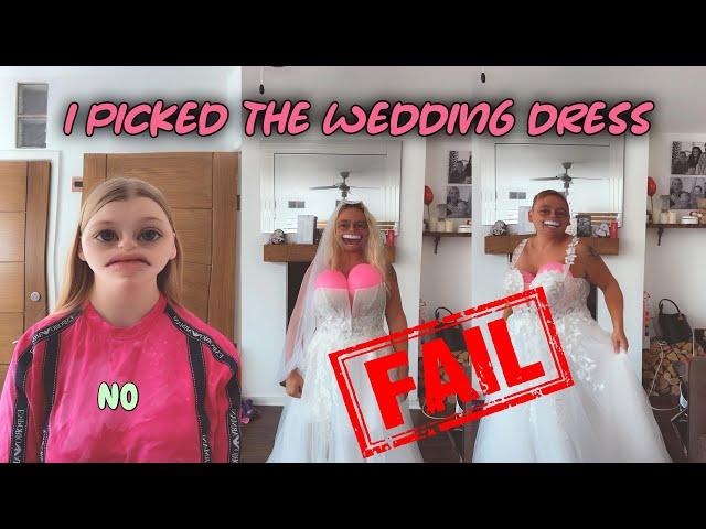 Husband to be picks wifes wedding dress