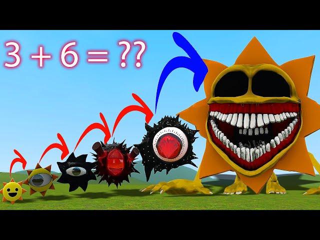 NEW EVOLUTION OF MR SUN SPRUNKI (All Phases) in Garry's Mod