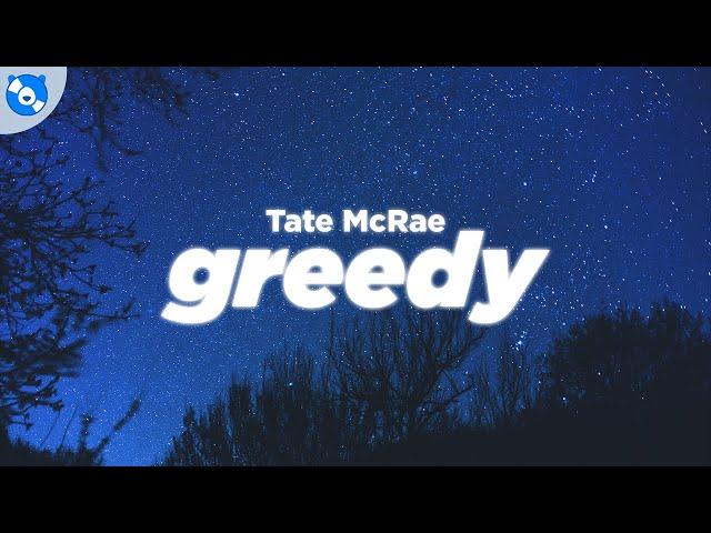 Tate McRae - greedy (Clean - Lyrics)