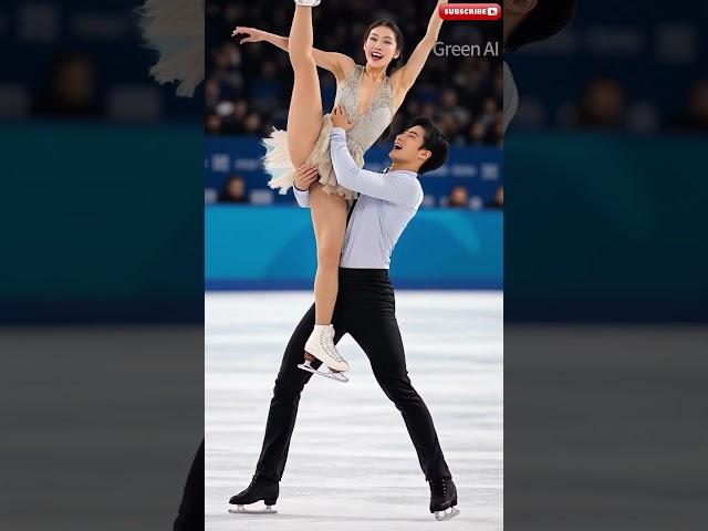 시간마저 멈춘 듯, 숨 막히는 피겨 여왕의 몸짓 ⏱️#shorts #댄스 #스케이트보드 #ailookbook #iceskating #dance #sports