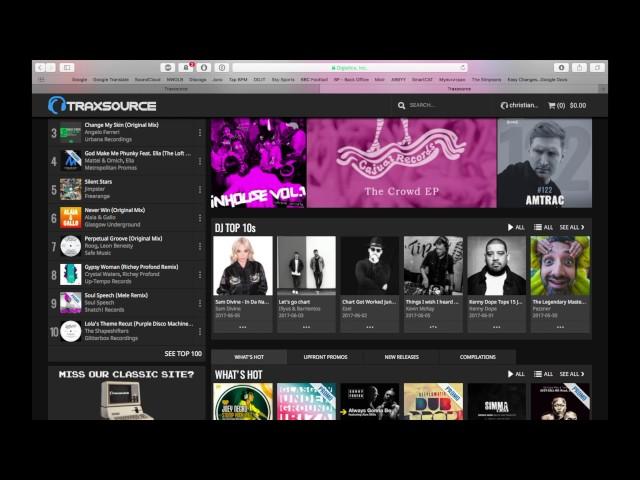 Traxsource Online Music Store Talkthrough