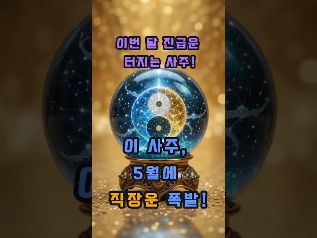 이 사주, 5월에 직장운 폭발! #사주 #행운 #로또 #운세 #2025년 #재물운 #일간 #사주팔자 #연애운 #신년운세 #띠