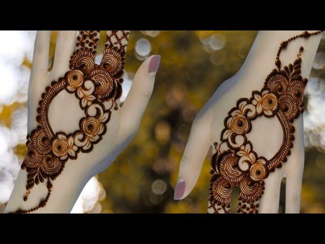 New Arabic Mehndi Design For Back Hand ll Easy latest mehndi designs for back hand ll new Mehndi