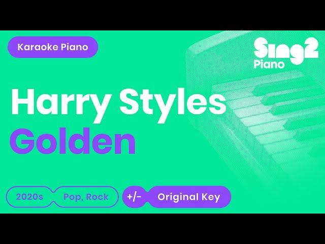 Harry Styles - Golden (Karaoke Piano)