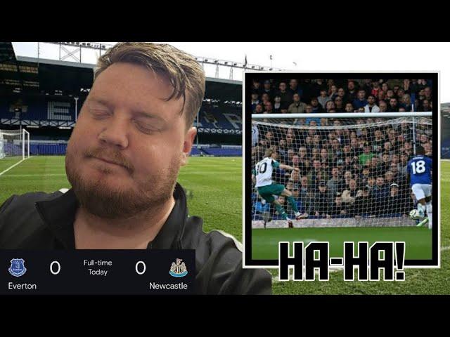 EVERTON 0 V 0 NEWCASTLE - ROBBED OF A PEN! - GORDON MISSES 