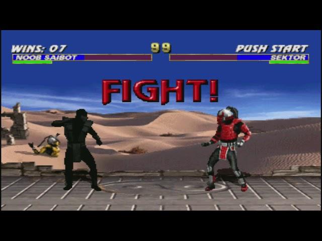 Mortal Kombat Trilogy (PS1) Noob Saibot - Very Hard - No Continues