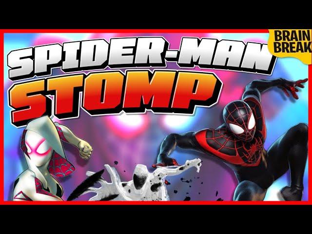 Spider Man Stomp! | Spider-Man Brain Break | Freeze Dance | Just Dance | GoNoodle Inspired