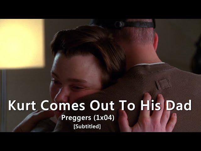 GLEE- Kurt Comes Out To His Dad | Preggers [Subtitled] HD